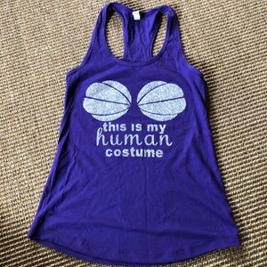 Custom Purple Mermaid/ Human tank top